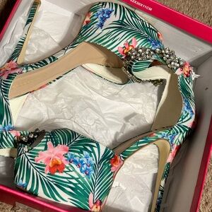 Tropical Bedazzled Heel